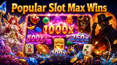 13 Popular Slot Max Wins in Singapore: Multipliers, Features and How They Hit