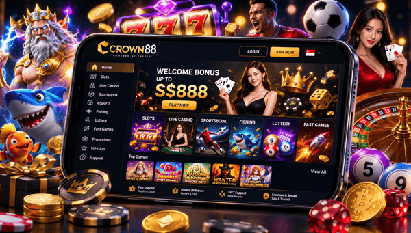 play online slots live casino sportsbook at crown88