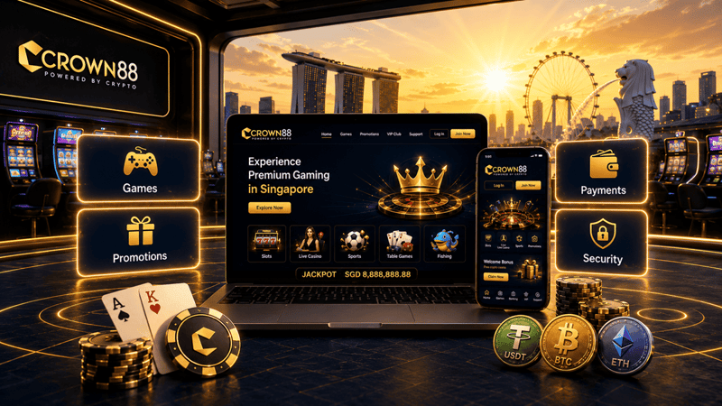 crown88 sg mobile and desktop website features