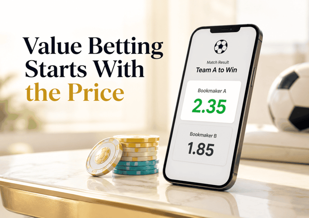value betting starts with the price